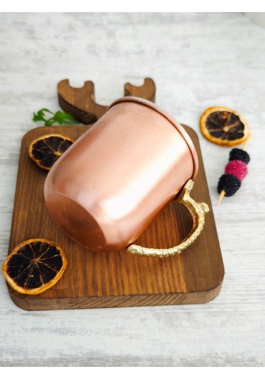 Modabakir Kupa Bardak Bakır Premium Metalik