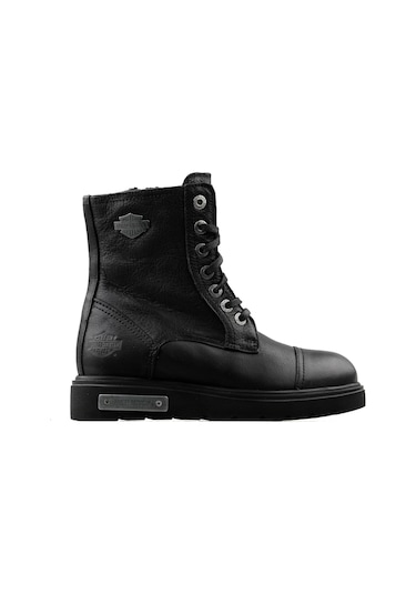 Harley Davidson Tums New Kadın Günlük Bot 025Z100630-BLACK-BASKILI-DERI Siyah