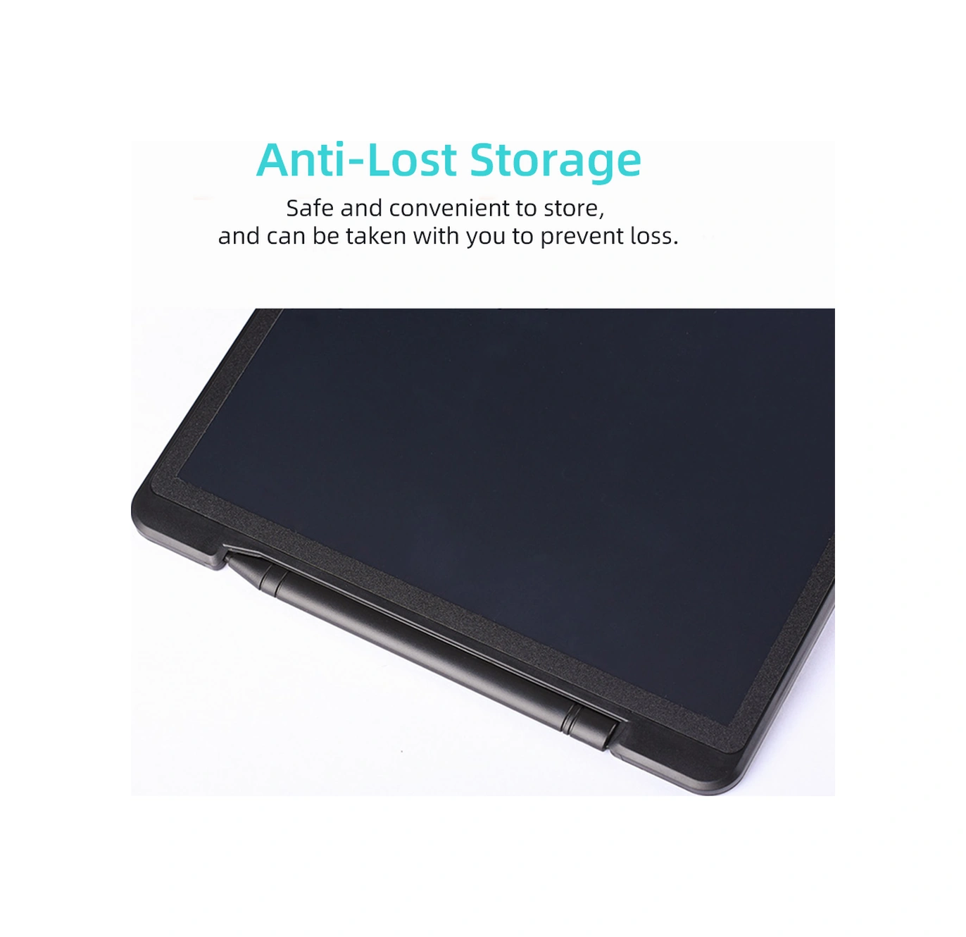 Neevoyu 12 İnç Lcd Çizim Tahtası Çocuklar İçin, Tek Renkli Ekran, Tek Tuşla Silme Ve Kilitleme Fonksiyonu, Kırmızı Dahili Düğme Pil Kırmızı