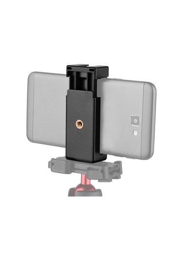 Suofeng Telefon Tutucu, İki 1/4" Vida Ve Soğuk Ayaklı Montaj, İphone Samsung Huawei Uyumlu, Tripod Monopod Uygun Siyah