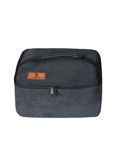 Ebitda Açık Alan Kampı Mini Ocak Depolama Çantası - Taşınabilir Gaz Ocağı Poşeti - Oxford Kumaş - Koyu Gri - Kullanışlı Taşıma Çantası Koyu Gri