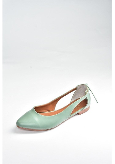 Fox Shoes H726324009 Su Yeşili Kadın Babet Su Yeşili-suni Deri Su Yeşili