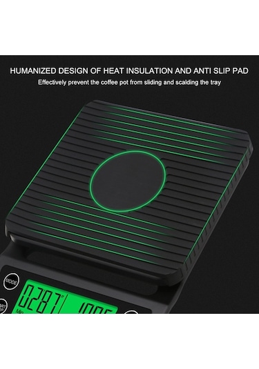 Ulzyvf Hassas Mutfak Terazisi, Kahve Ve Yüksek Ölçüm Hassasiyetli Siyah