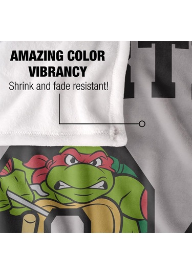 Tmnt 84 İpeksi Süper Yumuşak Battaniye 152cm X 127cm Çok Renkli Diğer