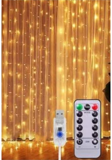 Kumandalı 8 Ayrı Moda Sahip Perde Led 3 x 3 M