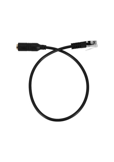 Fortunelane Cisco Ip Telefon Adaptörü: 3.5mm Trrs Dişi - 4p4c Erkek, İphone Kulaklık İle Uyumlu, 31cm Siyah, 2 Adet