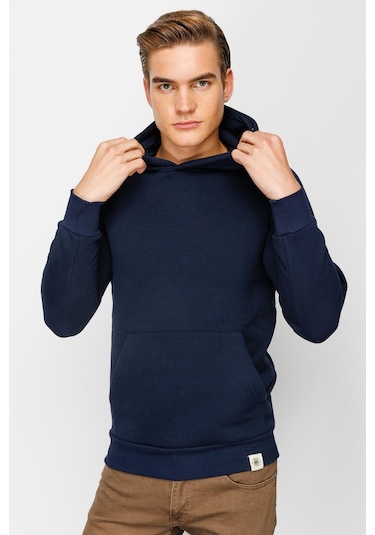 Igs İgs Standart Kapüşonlu Erkek Sweatshirt Lacivert