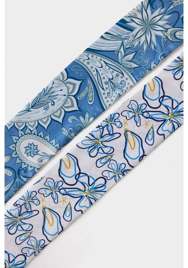 Defacto Kadın Desenli 2li Fular G0496axnskr1 Çok Renkli