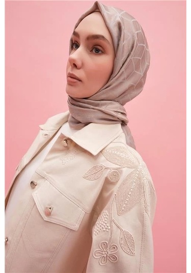 Armine Nakışlı Natural Denim Ceket 25y5902 Naturel Krem
