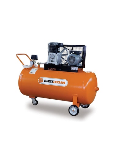Setkom Pistonlu Kompresör 3 Hp 380v 200lt 8 Bar - Set 30/200-3