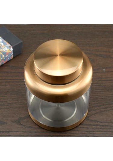 Suntek Hava Geçirmez Saklama Kavanozu Kapaklı Mühürlü Altın