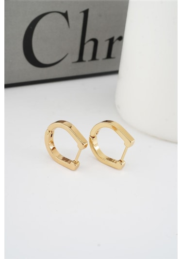 Kadın 316 L Paslanmaz Çelik 1.8 Cm Oval Model Küpe