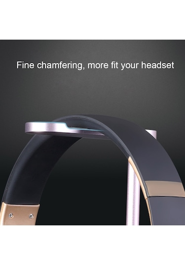 Youtek Taşınabilir Kulaklık Standı - Alüminyum, Kaymaz, Pembe, Dayanıklı