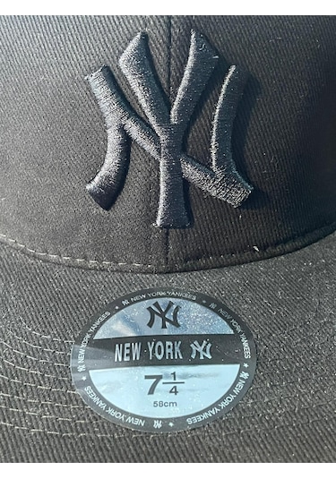 Hamze Ny Yankees New York Nakış Hip Hop Snapback Rapper Şapka Cap Siyah - Siyah