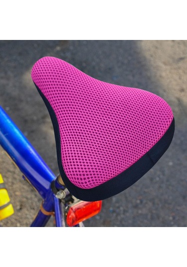 Suntek Bisiklet Selesi Kılıfı Yumuşak Kırmızı-gül Pembe