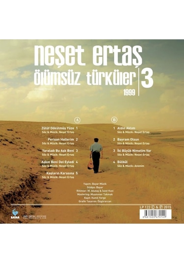 Neşet Ertaş - Ölümsüz Türküler 1999 - 3 Plak