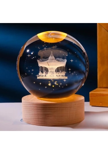 Atlı Karınca Tasarım Işıklı Cam Küre