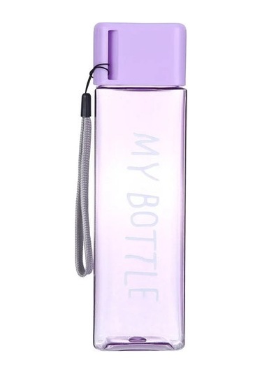 Tcherchı Kapaklı Küçük Kare Plastik Su Bardağı Taşınabilir Sızdırmaz Beyaz Iw5tj5 Mor