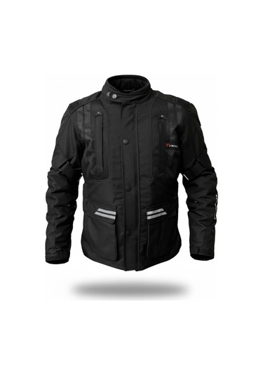 Venom Tourex 4 Mevsim Motosiklet Montu Siyah