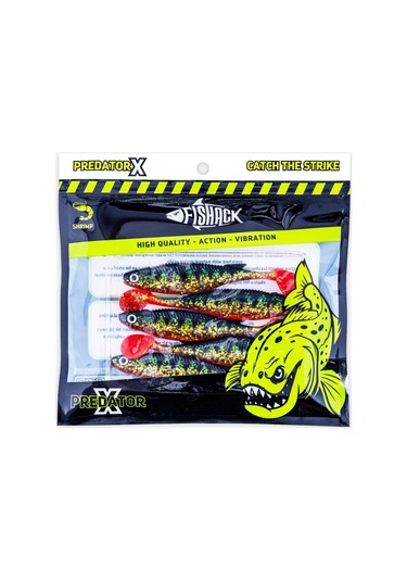 Silikon Balık - 10g 100mm - Fishack Predatorx - Uv Boyalı - Strike