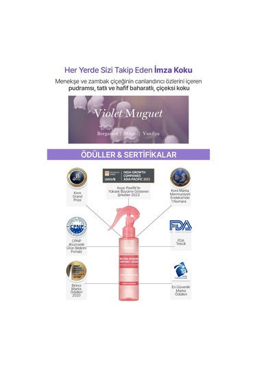 Kundal Violet Muguet Protein Bonding Hair Mist Serum 150 ML