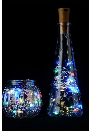 Kulvaravm 5 Adet Mantar Tıpalı Peri Led Işık 2 Metre Rgb RGB