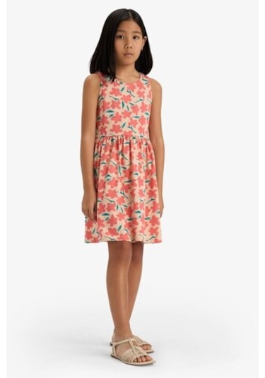 DeFacto Kız Çocuk Bisiklet Yaka Çiçek Desenli Kolsuz Yazlık Elbise B4338A825SMOG577