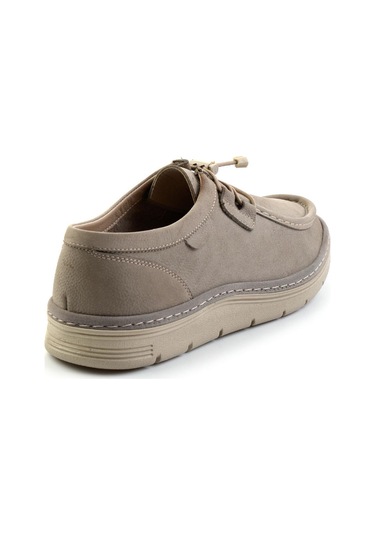 Gri Hakiki Deri Erkek Casual Ayakkabı E01070020601 Gri