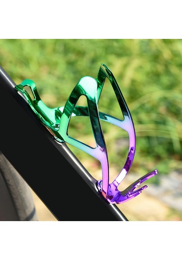 Suntek Bisiklet Su Şişesi Tutucu Ultralight Yol Mor-yeşil Mor - Yeşil