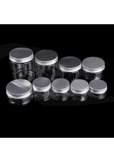 50ml-250ml Alüminyum Kapak Kozmetik Teneke Pot Dudak Balsamı Kavanoz Konteynerleri Yağ Balmumu Em 50 Ml