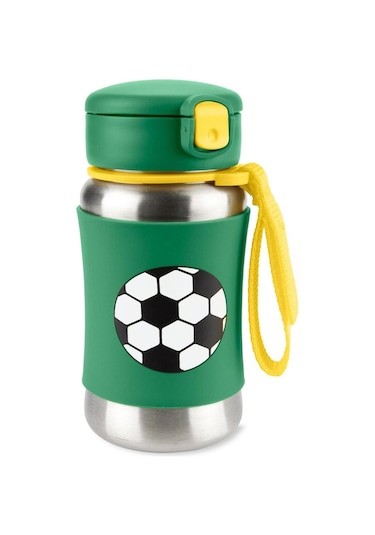 Skip Hop Pipetli Paslanmaz  Çelik Suluk 350 Ml 12+ Ay