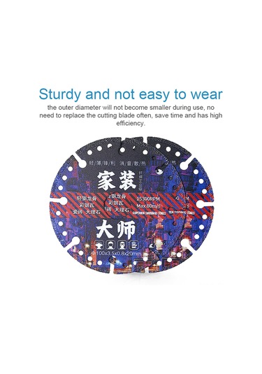 Lemestar 100mm Elmas Kesme Diski - Çelik, Seramik, Mermer Ve Dökme Demir İçin Yüksek Performans