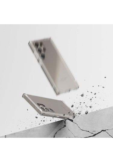 Galaxy Uyumlu S24 Ultra Şeffaf Silikon Kılıf 3d Kamera Korumalı