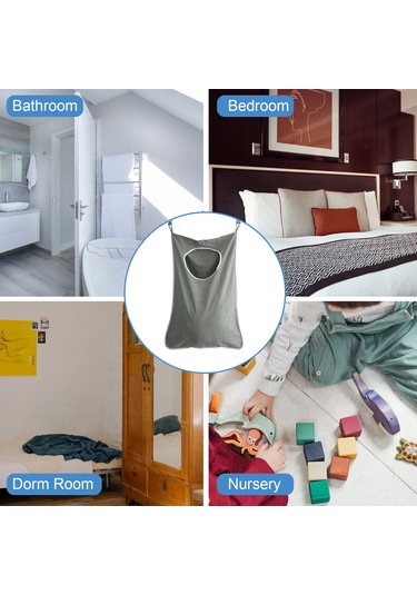 Symbee Mavi Kapı Arka Organizer: Çamaşır Saklama Çantası, Oxford Kumaş, Altı Zipli, Çok Amaçlı, Konforlu Askı Ve Uzun Ömürlü Tasarım Mavi