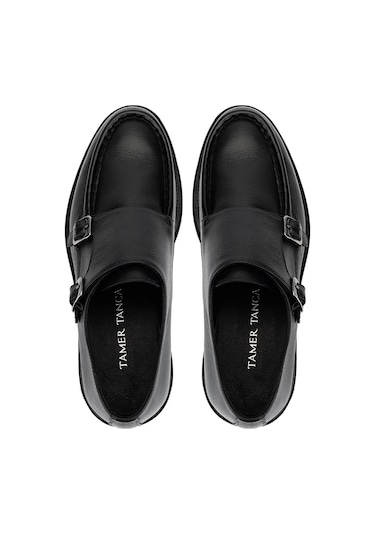 Tamer Tanca Erkek Hakiki Deri Siyah Casual Ayakkabı 537 3796 Erk Ayk Sk25-26 Sıyah Shrnk Siyah