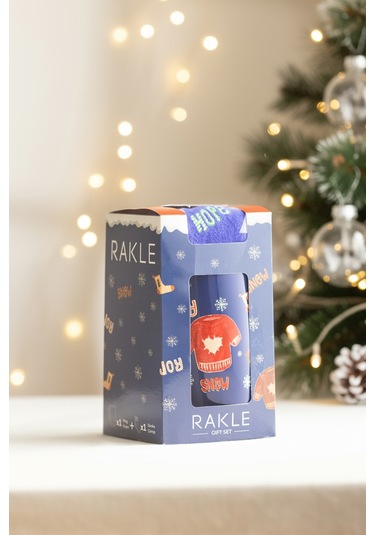 Christmas Joy&snow Çoraplı Hediye Seti Lacivert 400 Cc Renkli