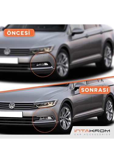 intakrom Volkswagen Passat B8 Krom Sis Far Çerçevesi 2 Parça 2015 ve Üzeri