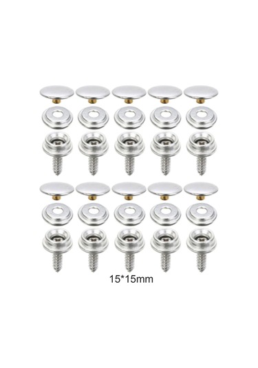 Suntek Magideal Metal Çıtçıt Düğmeler Kot Ceketler Sağlam Deri 10-takım