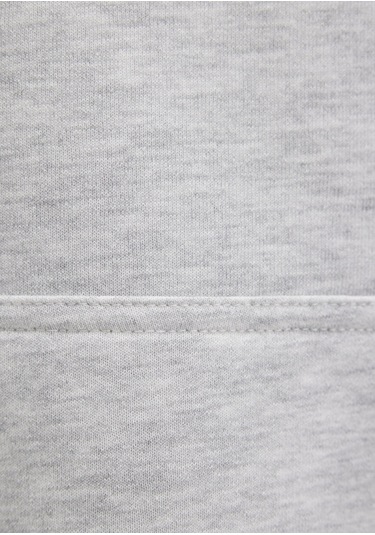 Mavi - Mavi Logo Baskılı Kapüşonlu Gri Sweatshirt 067149-80196 Gri