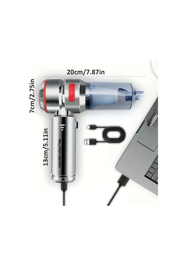 Blackbird Mk-5801 16000pa Kablosuz Araç Süpürgesi 3 Kademeli Güç Şarjlı El Süpürgesi
