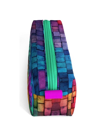 Coral High Kids Pembe Lacivert Grafiti Yazılı Kalem Çantası 22069