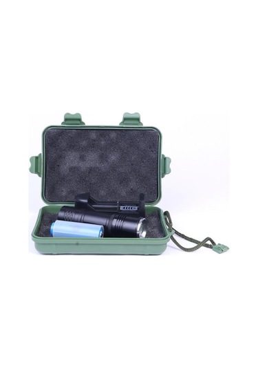 Watton Wt-313 Polis İkaz Işıklı Watton Şarjlı El Feneri Siyah