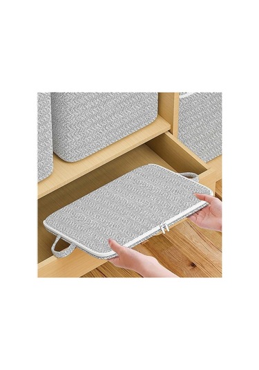 Unimarket Taşınabilir Katlanabilir Saklama Torbaları, Ev Dokuma Olmayan Fermuar Saklama Çantası, Giysi Saklama Kutuları, Saplı Istiflenebilir Dolap Organizatör Saklama Kabı, Noel Sıralama Sa 9kb657