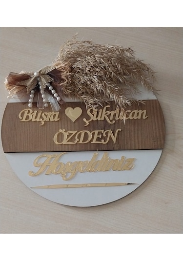 Kişiye Özel Hoşgeldiniz Yazılı Aynalı Pleksi Dekoratif Dış Kapı S Çok Renkli