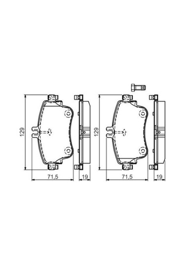 Mercedes A Serisi 176 A180d 1.5 2015-2018 Bosch Ön Balata