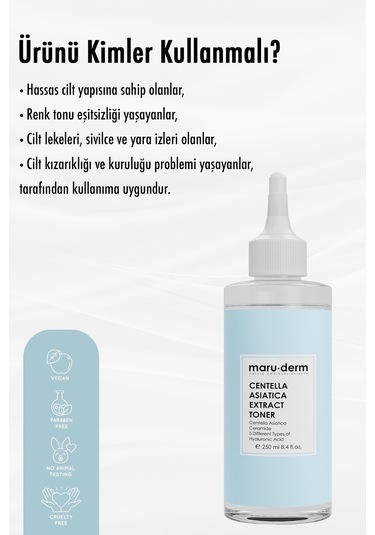 Maruderm Centella Asiatica Yatıştırıcı & Ceramide Nemlendirici Tonik 250 ML