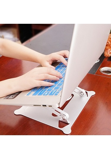 Pazly Alüminyum Dizüstü Bilgisayar Standı Toptan, Katlanabilir Bilgisayar Destek, Boyun Omurga Koruyucu Stand