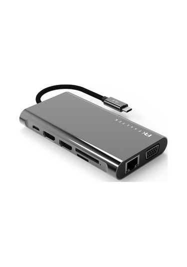 Mcstorey Type-C Vga Hdmı Ethernet Dönüştürücü 2Xhdmı 4K Hd Mfı-Gri