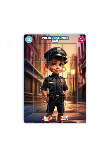 Btoys 5 Adet Lisanslı 12 Parça Can Serisi Puzzle