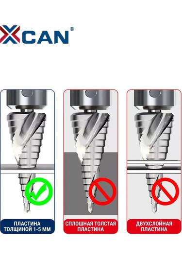 Xcan Metale Özel Hss Kademeli Matkap Ucu 4-32mm 267300849